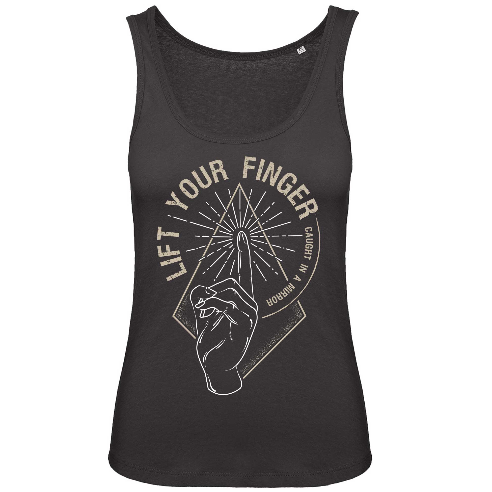 Caught In A Mirror Tank Top Lift Your Finger