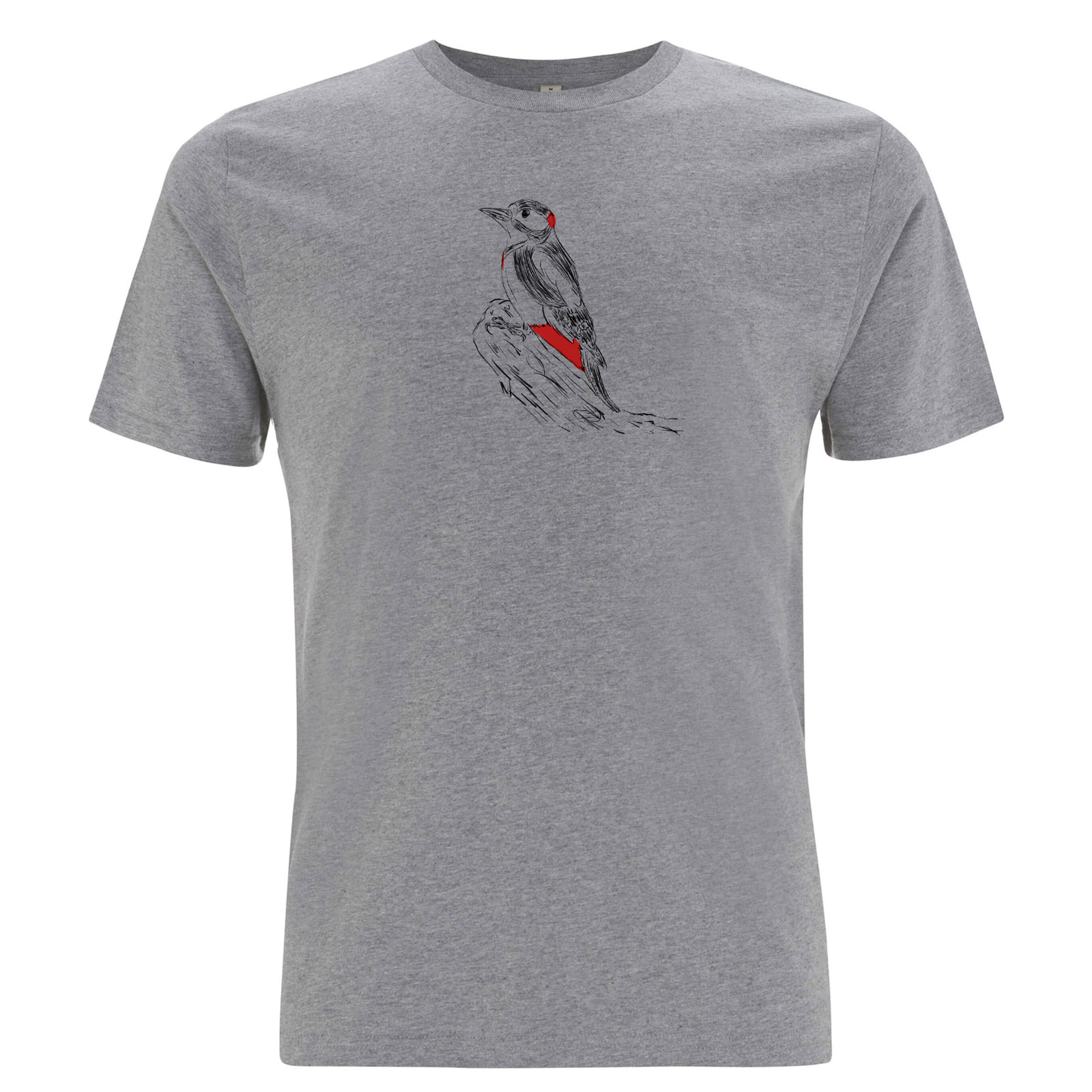 Buntspecht T-Shirt XXL Melange Grey